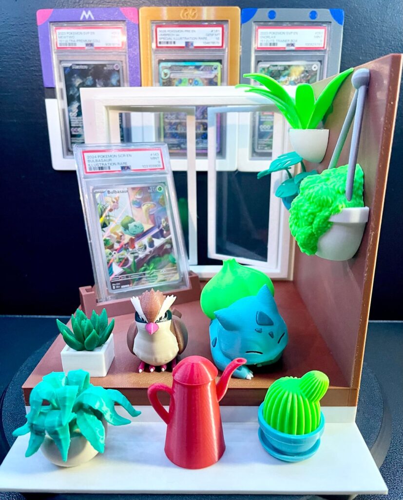Complete Bulbasaur, Charmander & Squirtle Illustration Displays