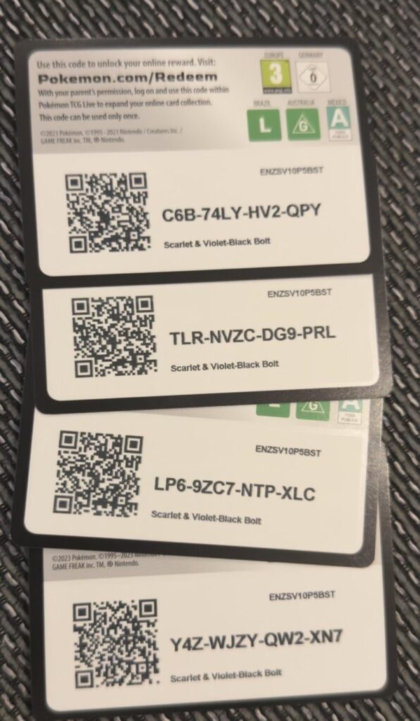 Free TCG Redeem token - Enjoy