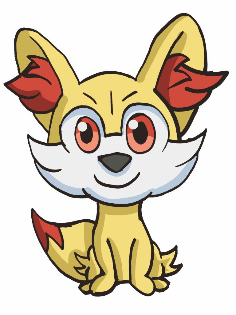 My drawing of Fennekin