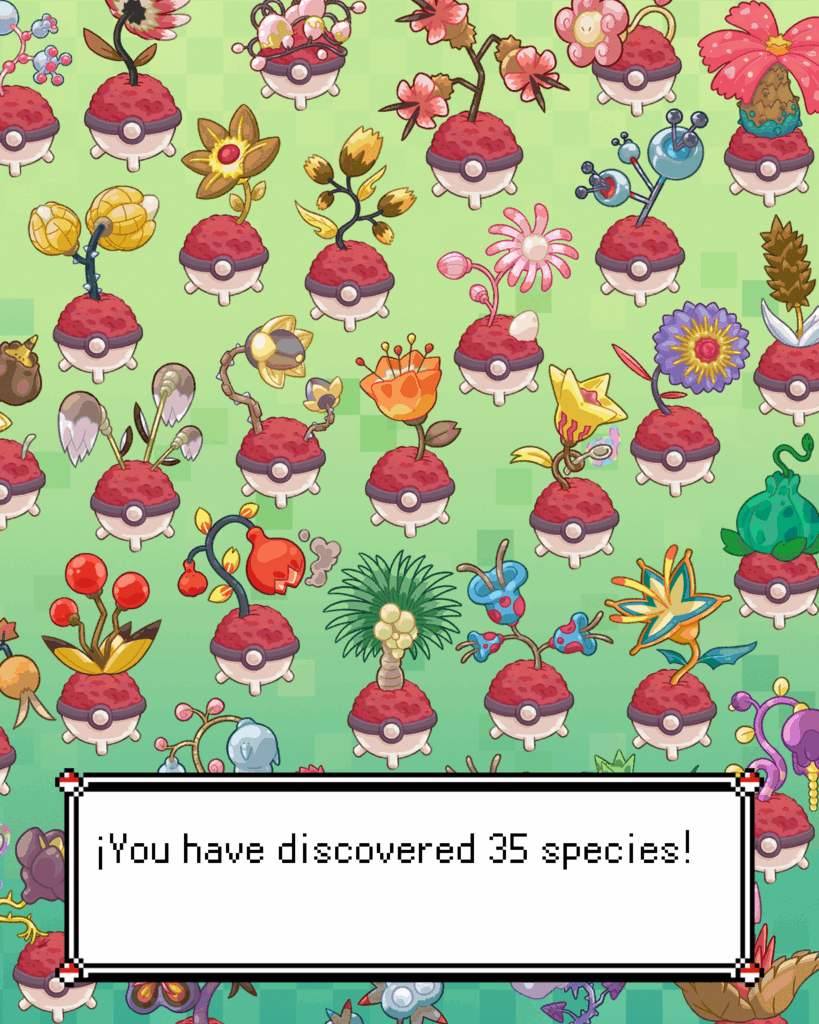 [OC] PokeGarden - 35 species so far!