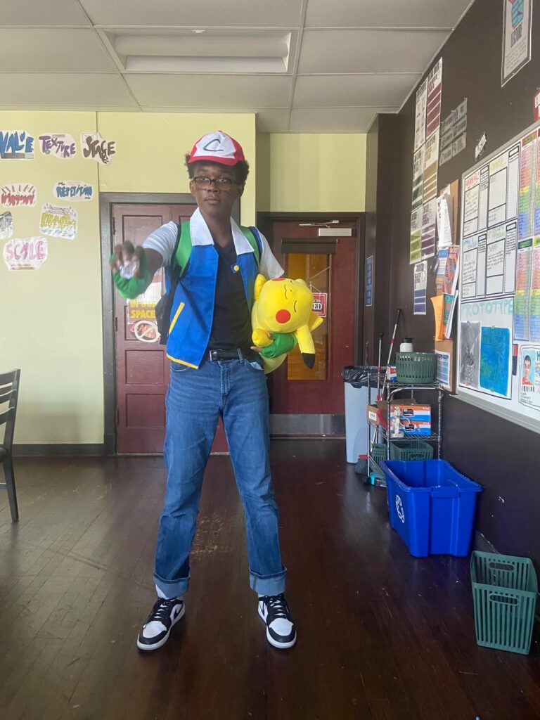 I dressed up as ash and I have my lillipup kash and my nerdier big boy with me back at home :)