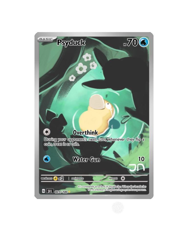 Do you like my Psyduck card? [OC] 💧
