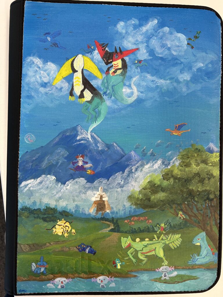 Had my coworker paint my binder!