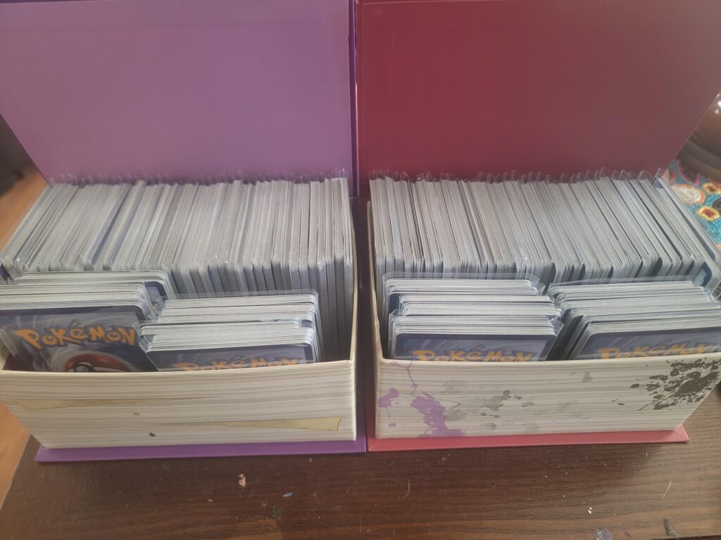 Bundles for the kids! They each have 12/13 cards, some have full arts or exs in them as well