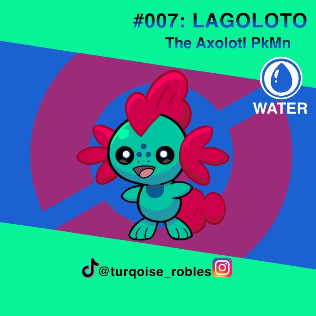 Meet the water starter for my Pokemon region based on Mexico 🇲🇽