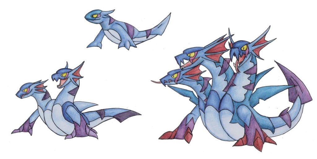 Multi-Headed Serpent Fakémon | Artwork By [TRXPICS]