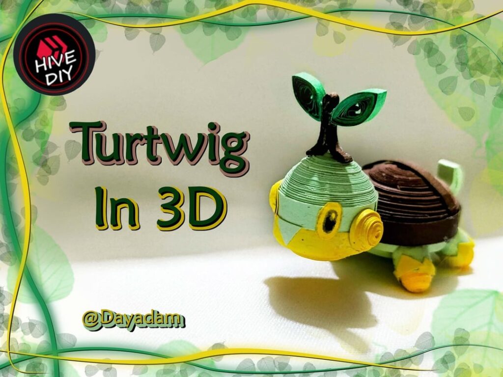 Turtwing in 3D Quilling Technique