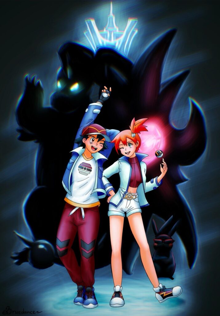 Ash and Misty in Pokemon ZA [OC]
