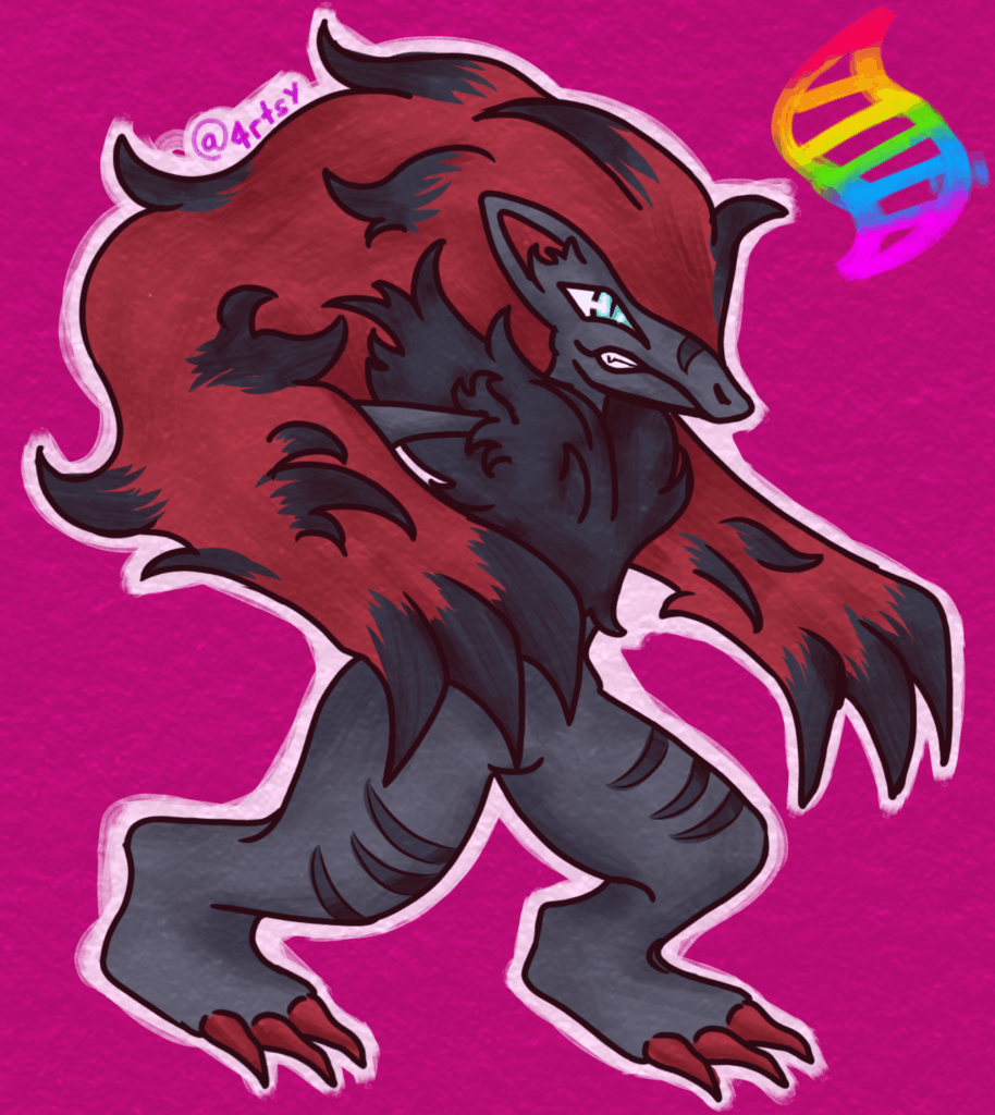 I horribly drew mega zoroark