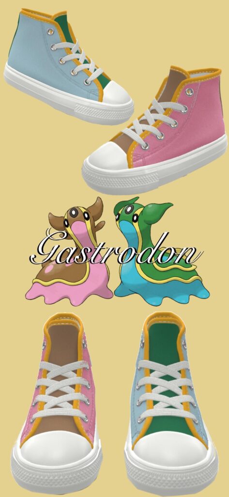 I used the custom converse designer to make gastrodon inspired shoes! (It's a shame you can't have two separate customisations for an order)