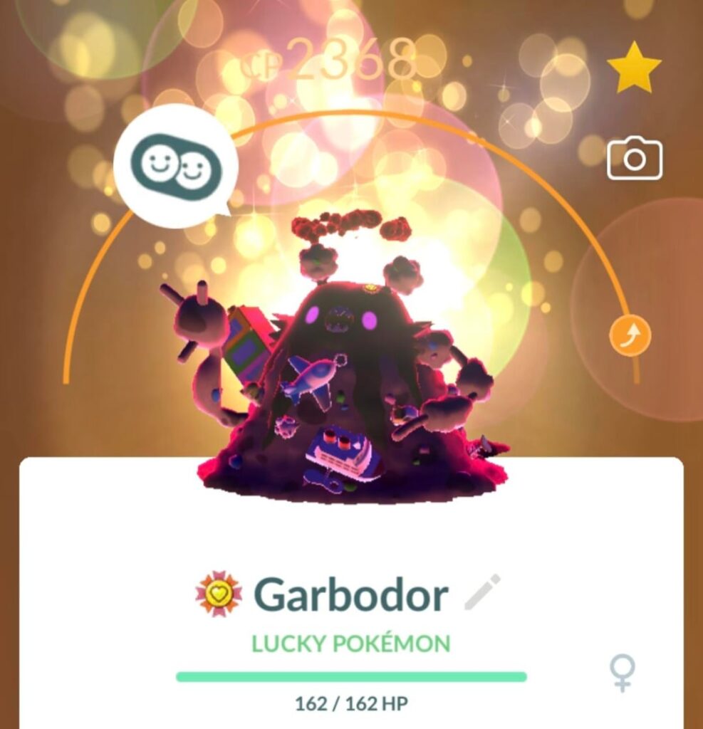 Gigantamax Garbodor best buddy ribbon placement