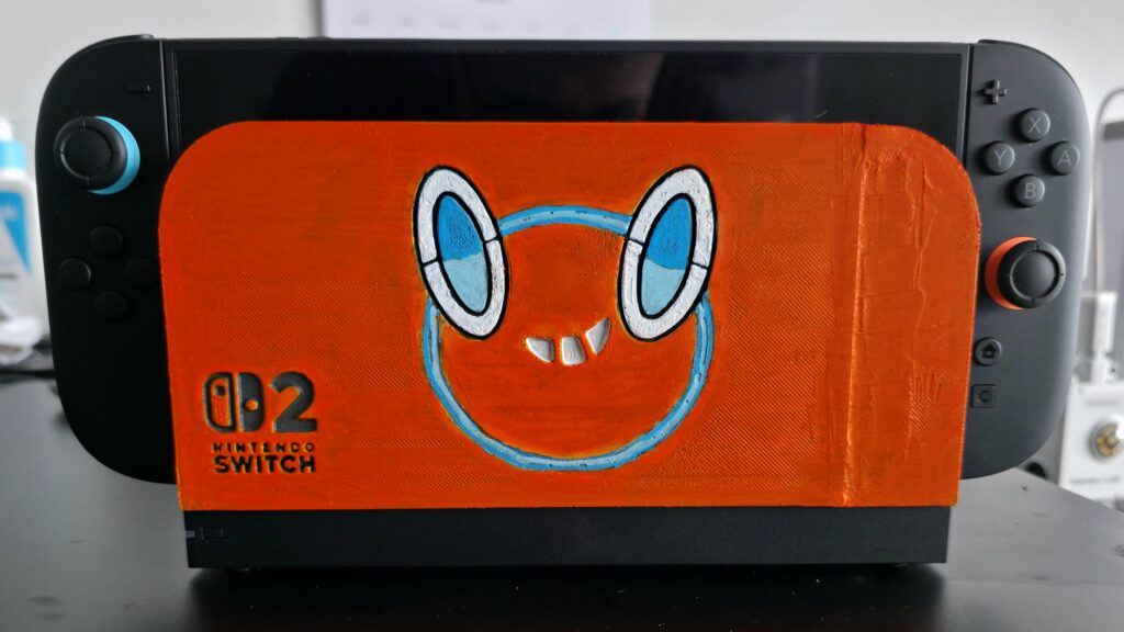 (OC) Made a 3D printed Rotom face plate for my switch 2 dock