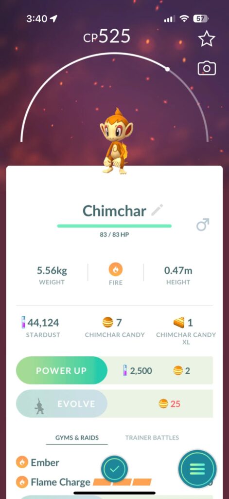 UPDATE: I got my Chimchar!!! I also didn’t notice I was missing a Popplio, so that’s my next big goal.