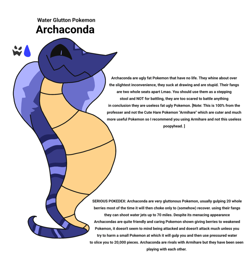 I made Pokemon based off me and my sisters.