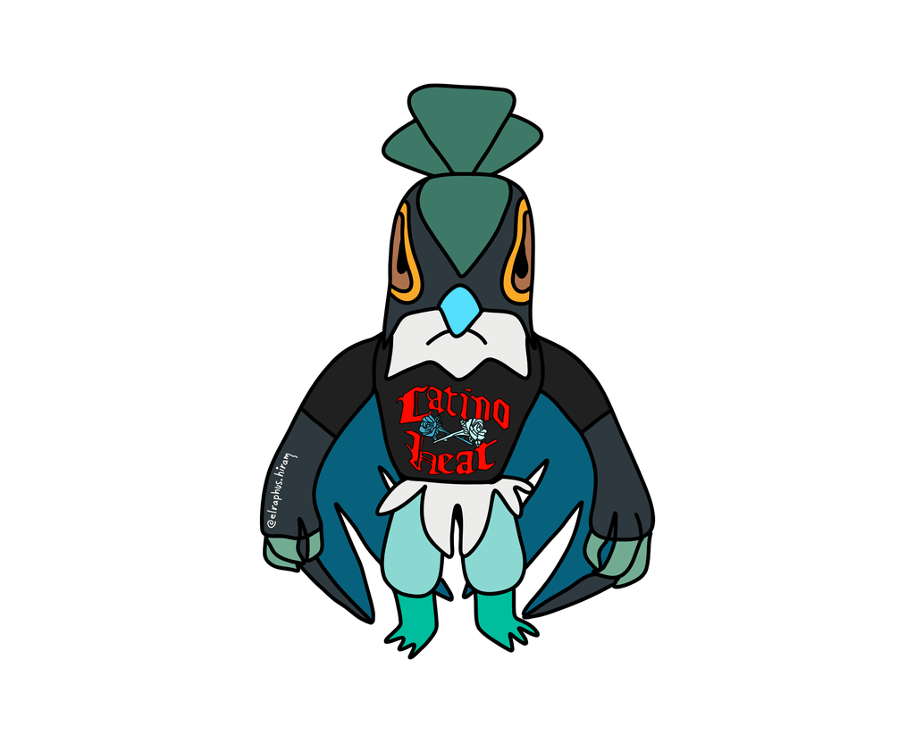 Hawlucha Eddie Guerrero tribute. drawn digitally