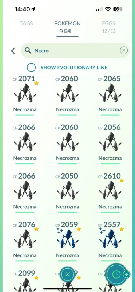 How many mons do you keep of each? What logic do you follow?