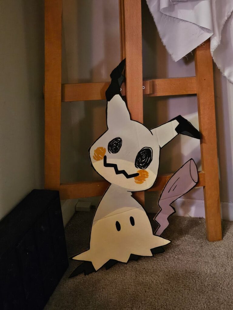 I made mimikyu out of cardboard