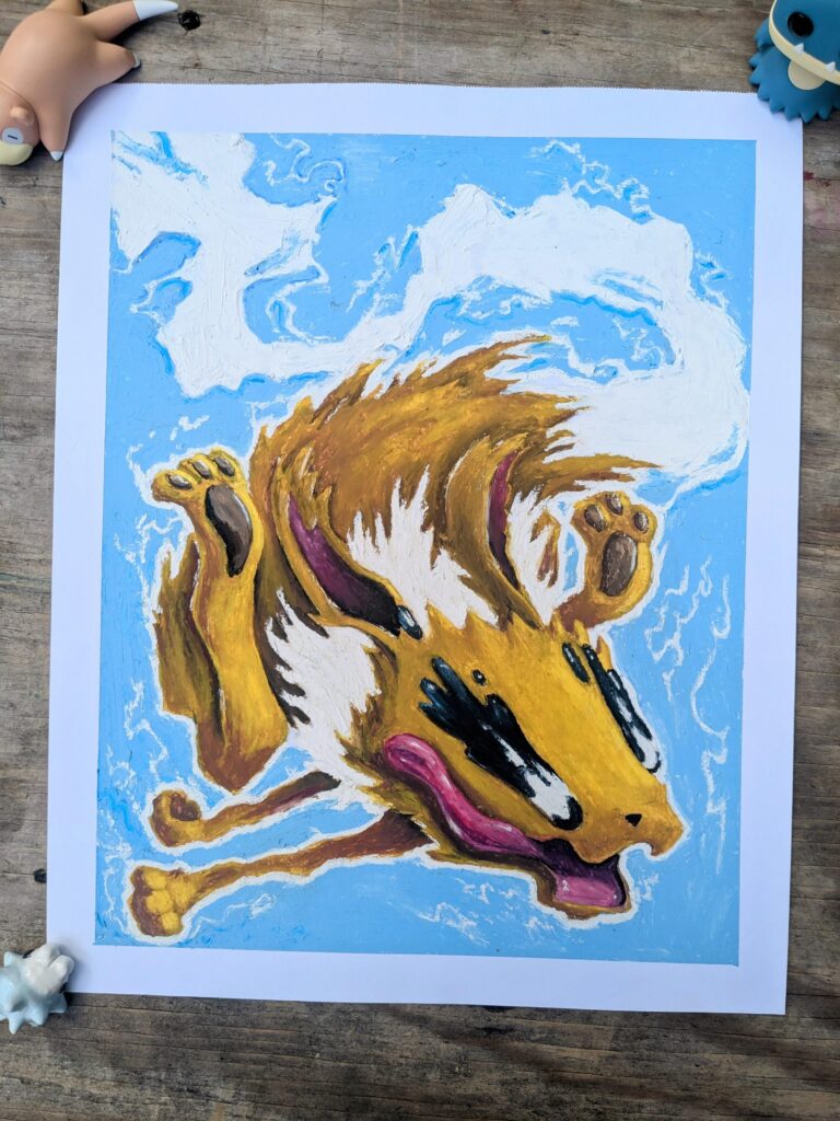 (OC) I'm an oil pastel artist who draws Pokemon! Here's Jolteon
