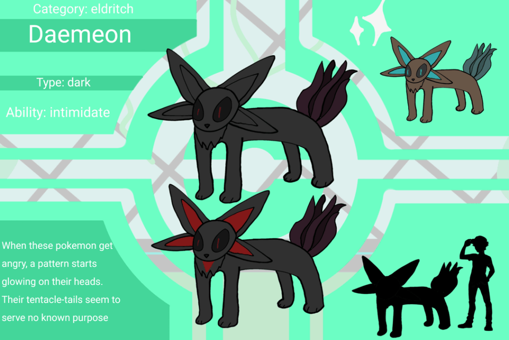 Used the other concept I had for my last Halloween eeveelution to make another