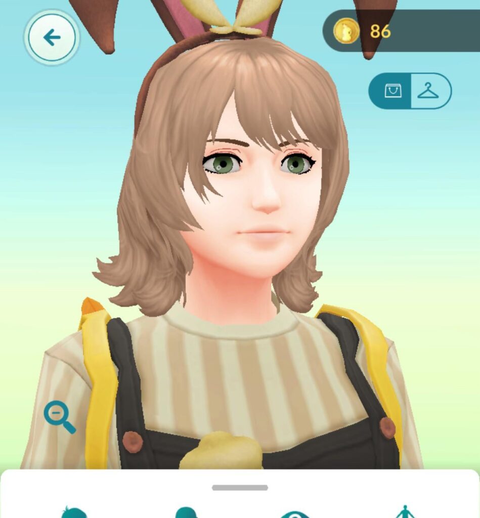 Hair and Eyes switching color.