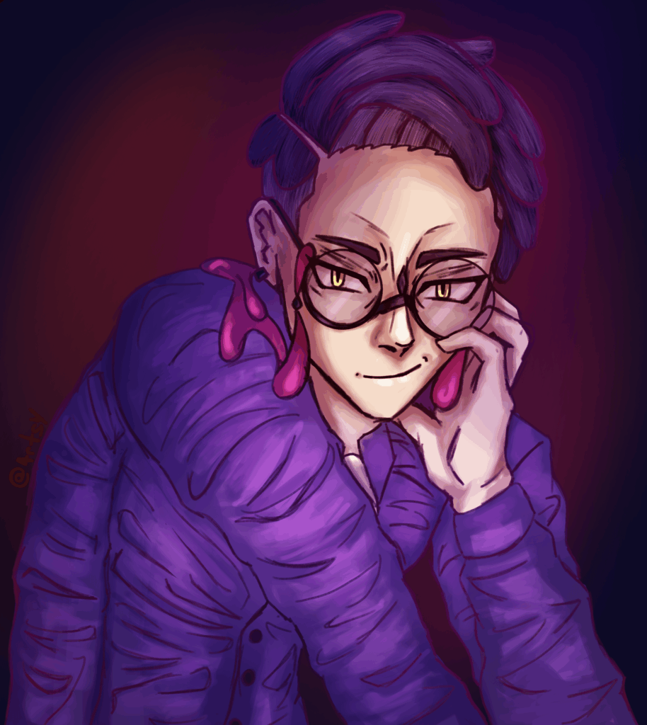 (oc) I drew my favourite character from the new game, i am currently obsessing over him