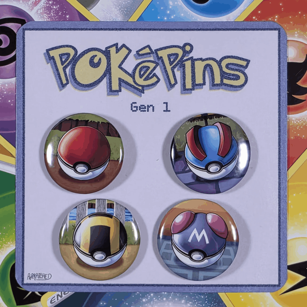Made my first Poke-Pins for the first game! [OC]