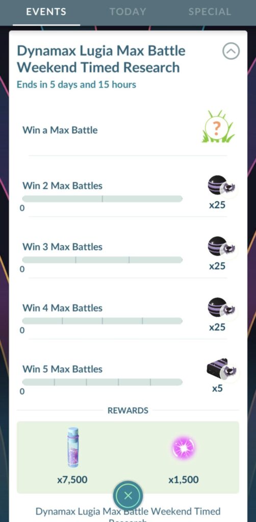 Dynamax Lugia prep research