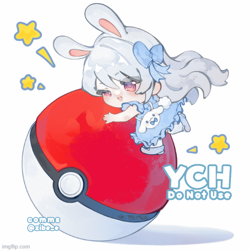 YCH Hugging Pokemon Poke Ball Art