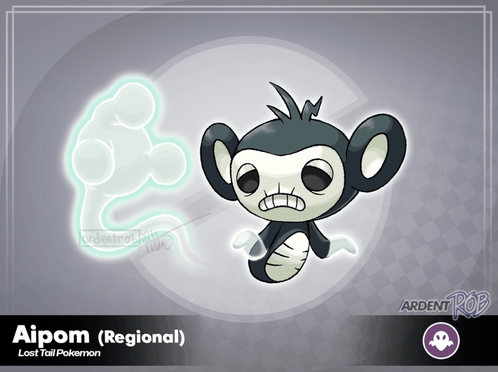 Monkey's Paw Fakemon - Regional Aipom + Evolution