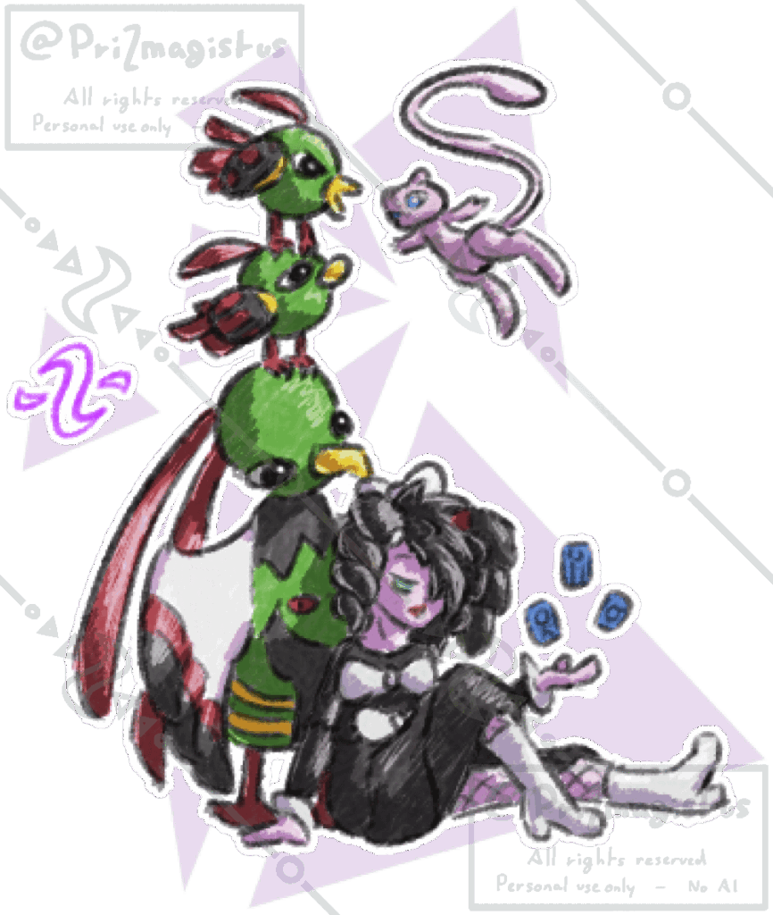 Illustrated my TCG deck [OC]