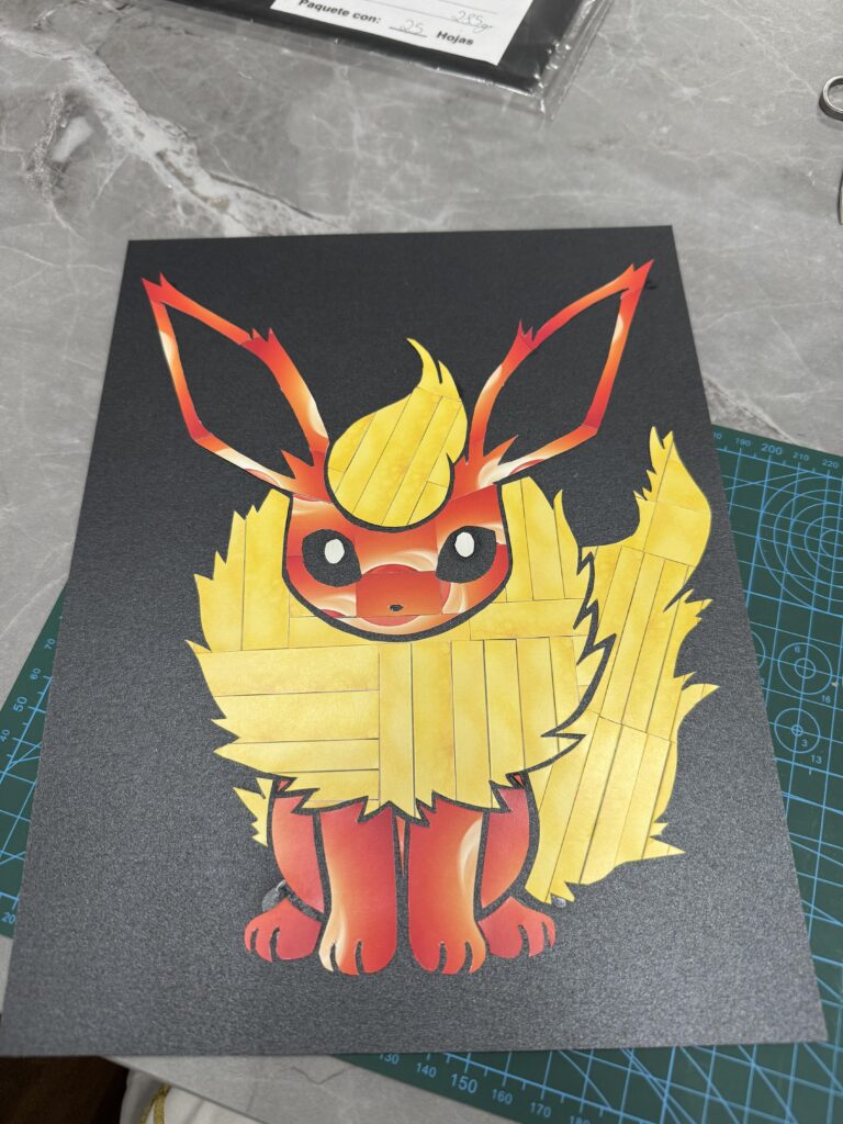 Flareon made of energy cards
