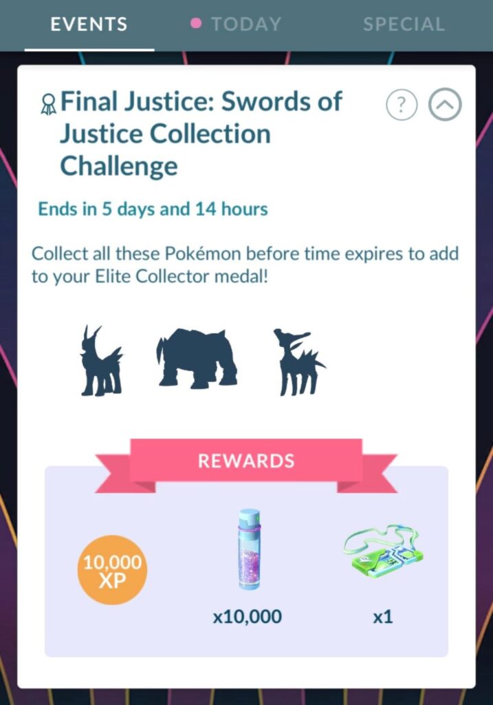 Final Justice collection challanges