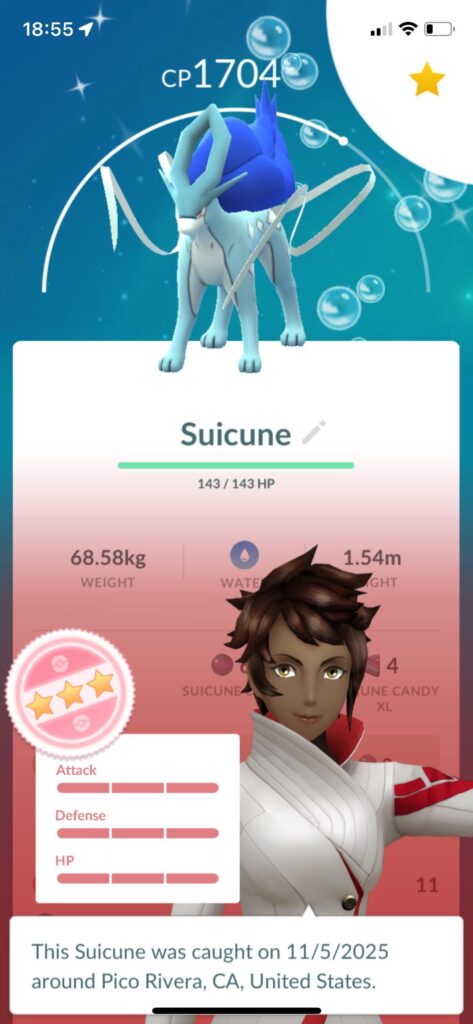 Shiny hundo suicune!