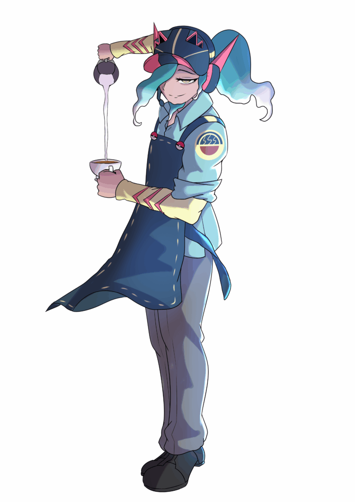 Dragapult-themed Barista: Valen (ART BY ME!)