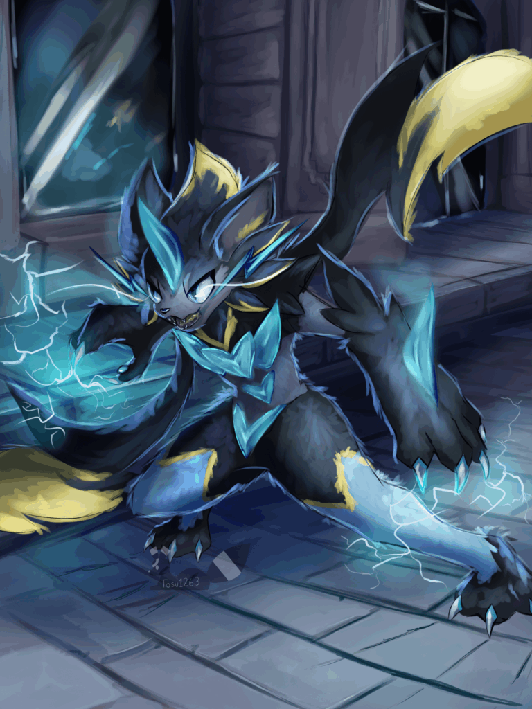 went ahead and drew Mega Zeraora I am so hyped lads [OC]