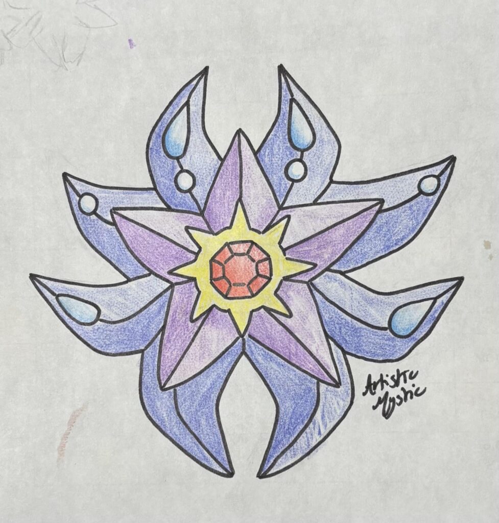 (OC) A work break sketch I did of a redesigned Mega Starmie