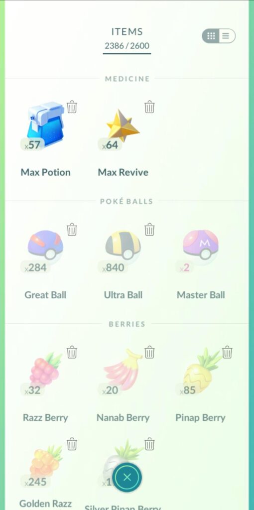 Free Item Storage Increase