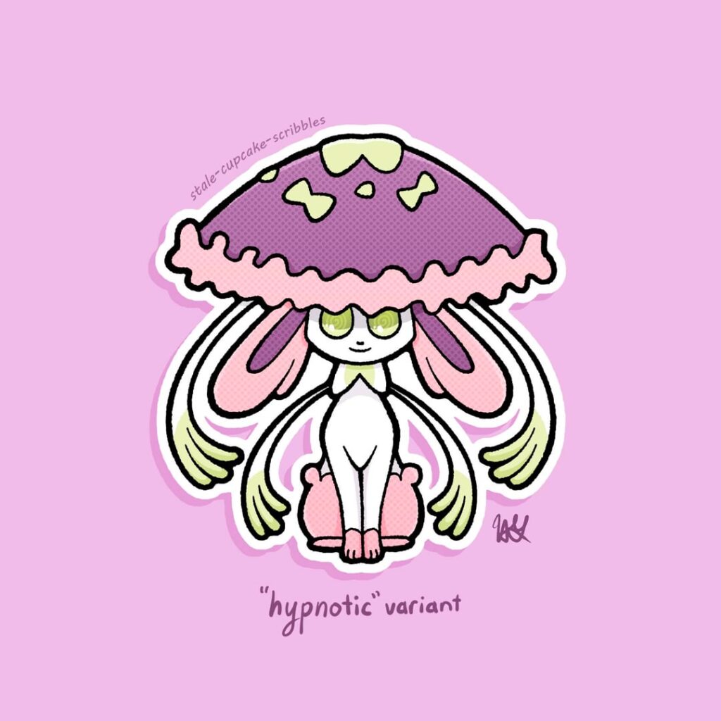 Shiineon, the hypnotic Sylveon variant! [OC]