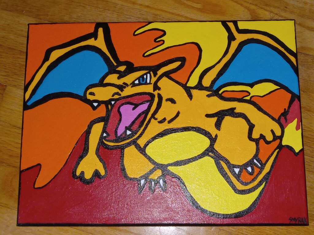 Charizard Painting I sold