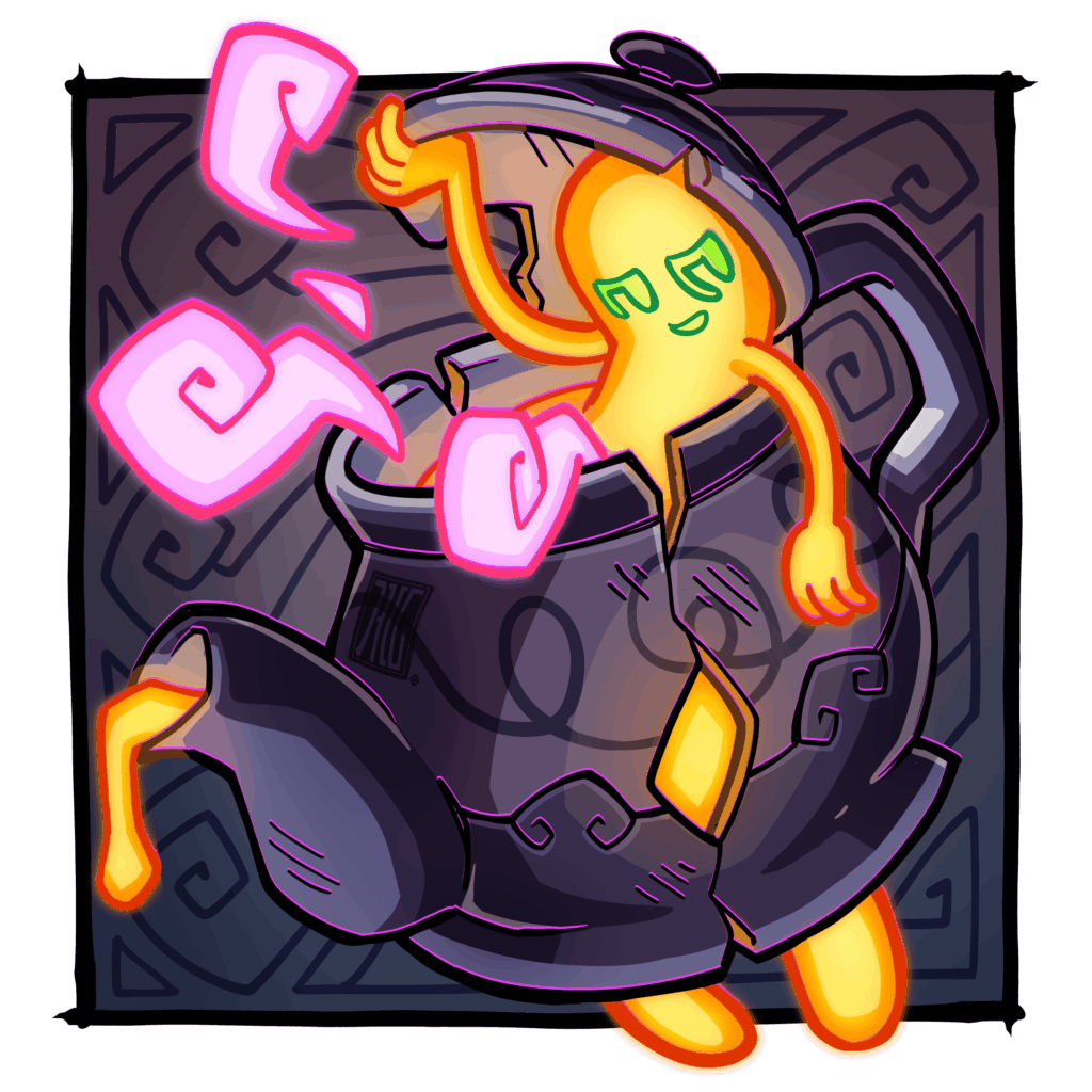 Halloween Ghost Types; Day 17: Polteageist! [OC]