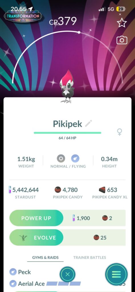 800 pikipek caught, 3.5 million xp in 2 and a half hours and 4 background shinies. Pretty successful community day👍🏼