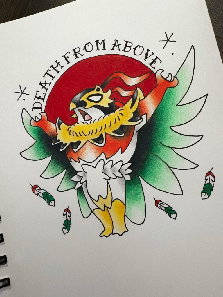 Wanted to share my drawing/tattoo design of my new favourite mega
