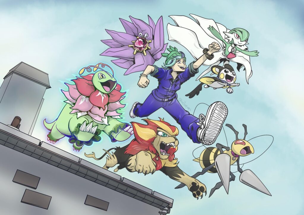 Finished my team art just before the DLC yesterday! [OC]