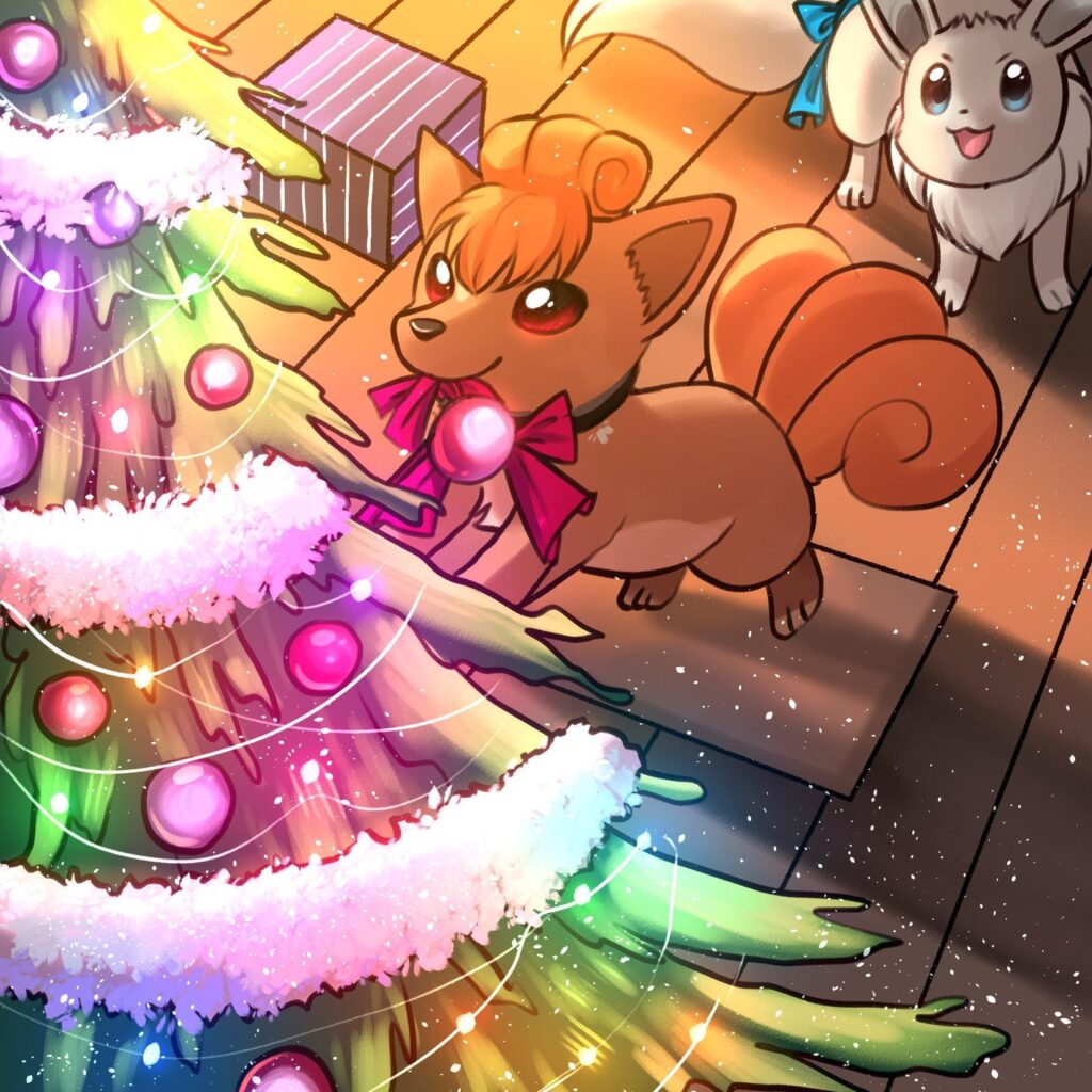 Soleil and Tundra wish you happy holidays!  (OC)