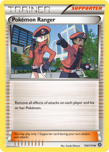 Could someone please explain to me how the "Pokémon Ranger" supporter card effect works?