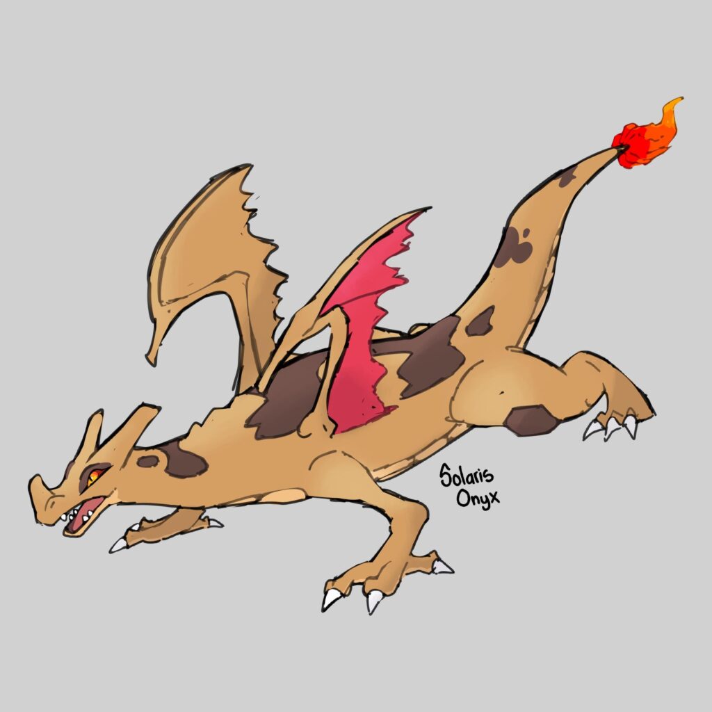 Fire and Ground type Charizard