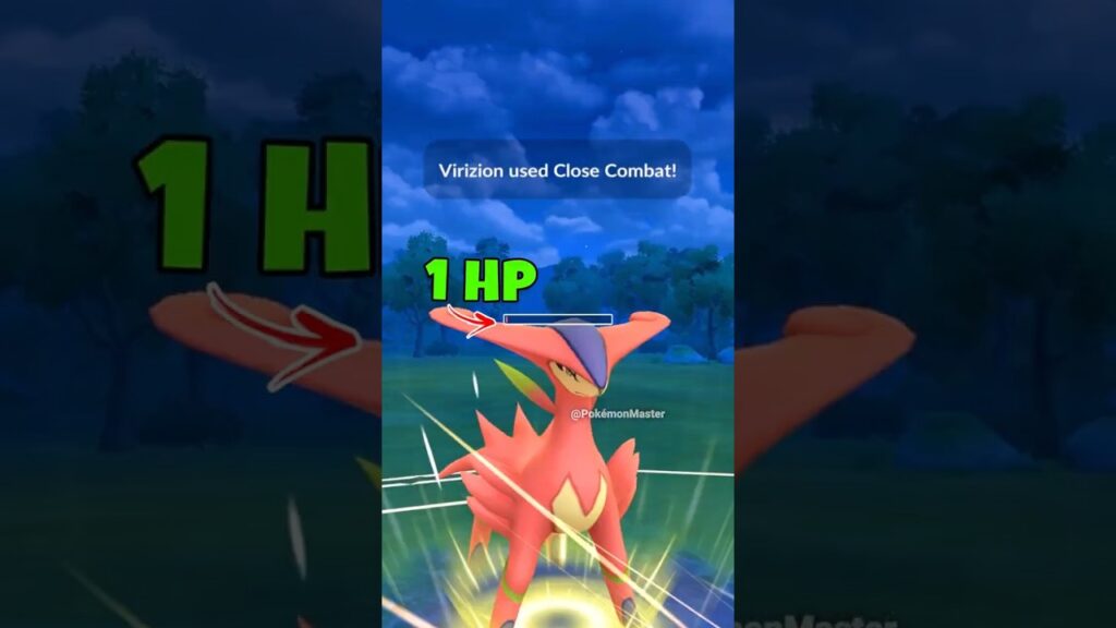1.1 hp Virizion vs High cp grunt In Pokemon GO