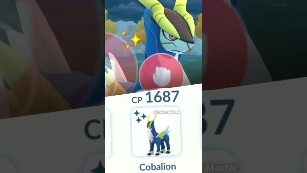 1.1 hp Shiny Cobalion vs High cp grunt In Pokemon GO