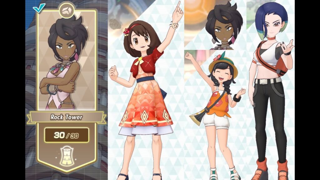 Pokemon Masters EX - Rock Tower Floors 27 to 30 (post EX WTZ nerf)