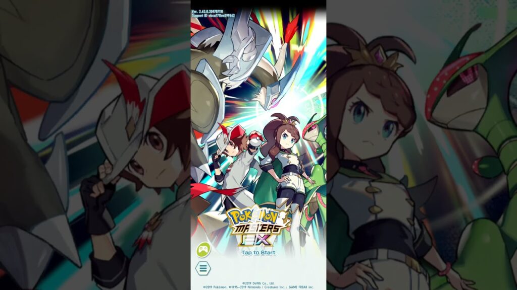 Pokemon Masters EX: Neo Champions Hilbert and Hilda Tittle Screen